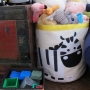 картинка Корзина для игрушек 3 Sprouts Синий слонёнок интернет-магазин Киндермир
