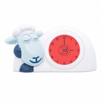 картинка Часы-будильник для тренировки сна Ягнёнок Сэм (SAM) ZAZU (синий) интернет-магазин Киндермир