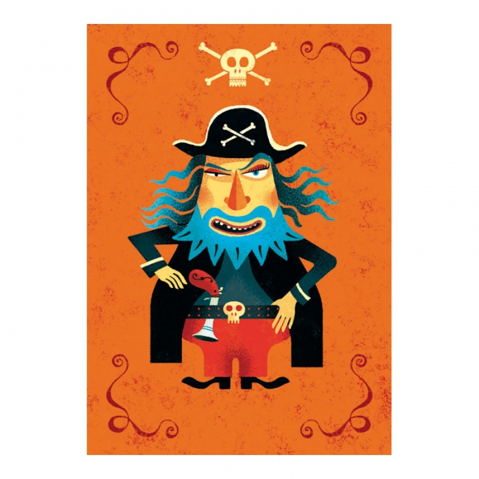картинка Пригласительные открытки "Пираты" интернет-магазин Киндермир